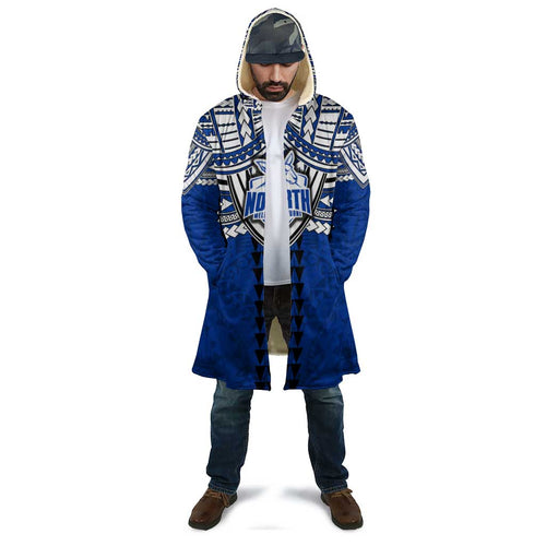 Personalized North Melbourne Kangaroos Cloak Polynesian Tribal Pattern Heritage Football
