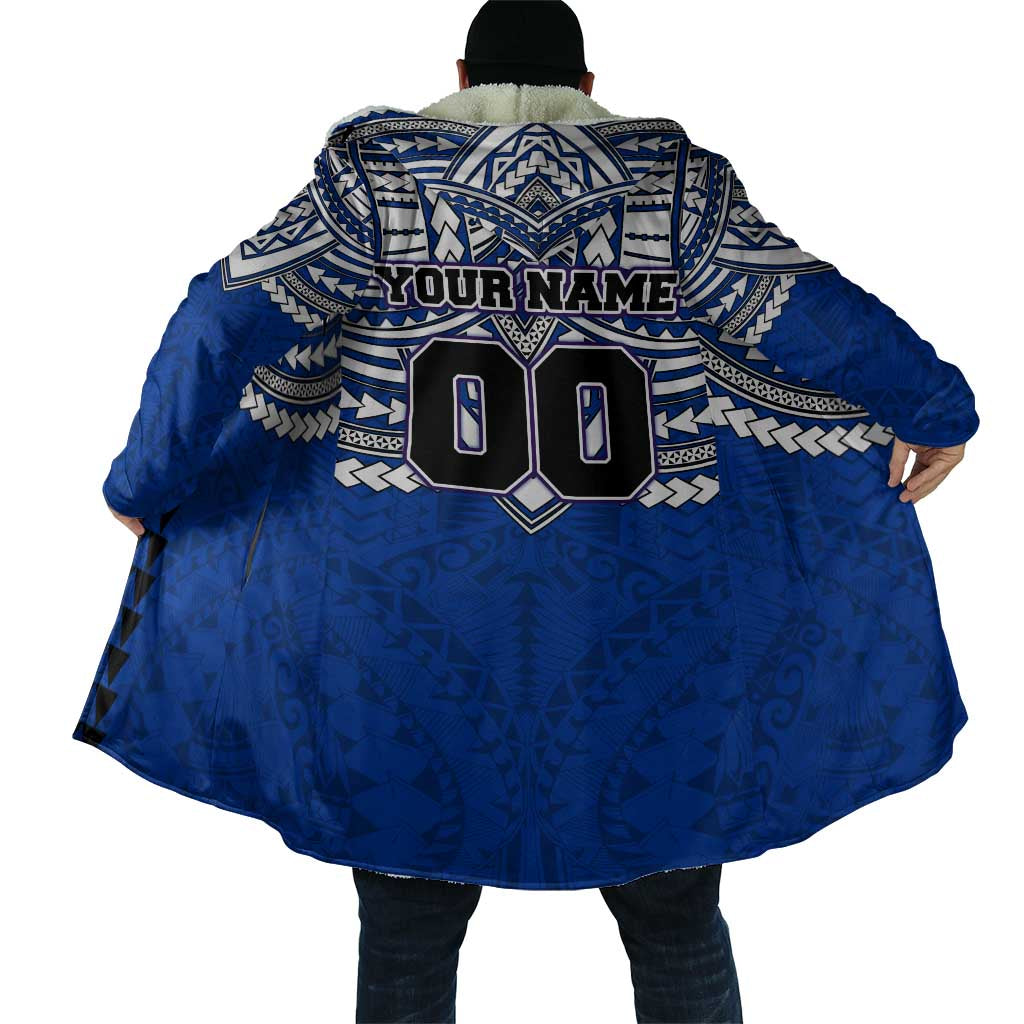 Personalized North Melbourne Kangaroos Cloak Polynesian Tribal Pattern Heritage Football