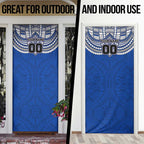 Personalized North Melbourne Kangaroos Door Cover Polynesian Tribal Pattern Heritage Football