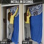 Personalized North Melbourne Kangaroos Door Cover Polynesian Tribal Pattern Heritage Football