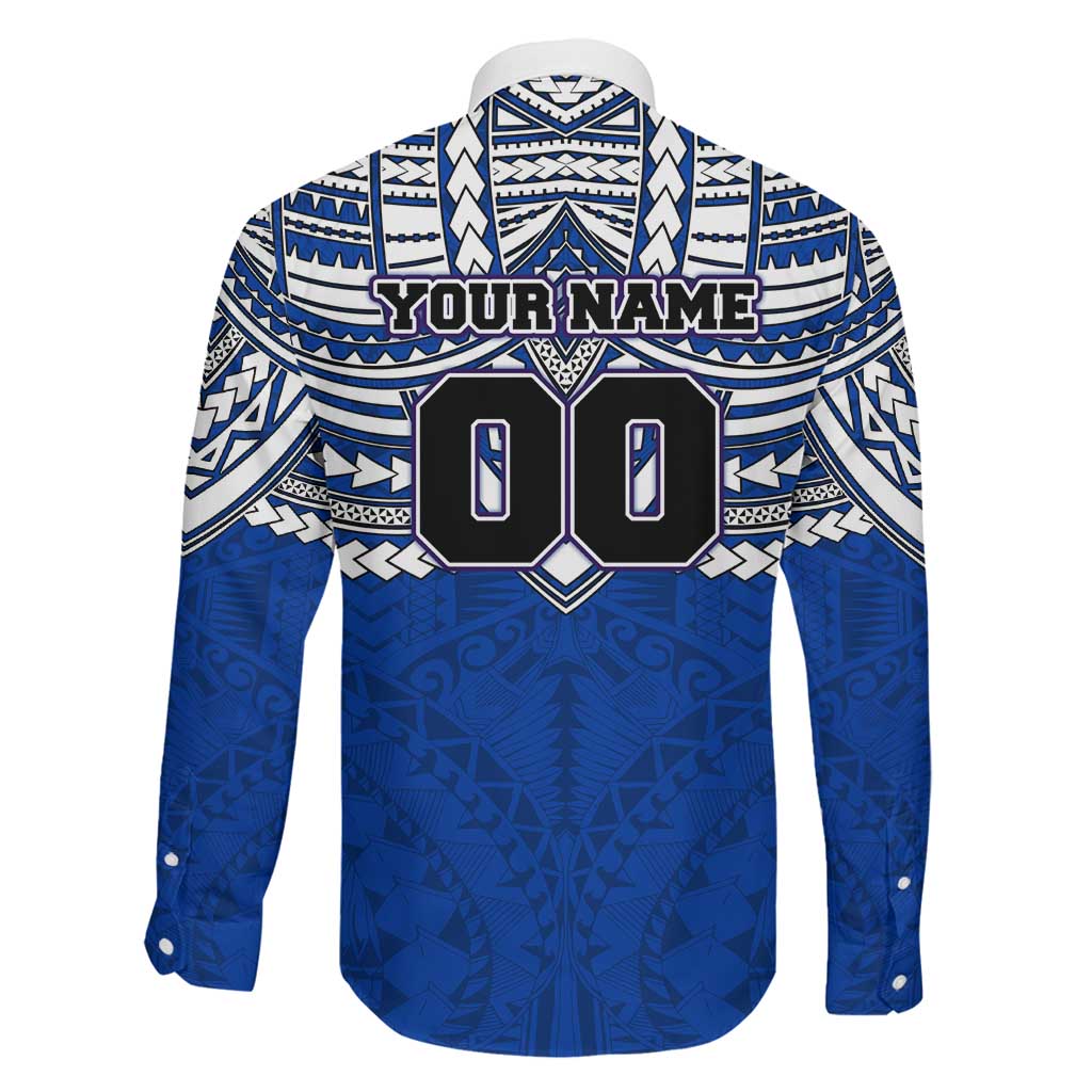 Personalized North Melbourne Kangaroos Family Matching Long Sleeve Bodycon Dress and Hawaiian Shirt Polynesian Tribal Pattern Heritage Football