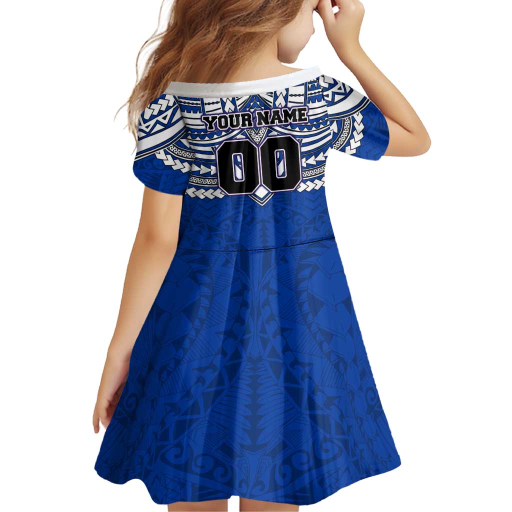 Personalized North Melbourne Kangaroos Family Matching Off Shoulder Maxi Dress and Hawaiian Shirt Polynesian Tribal Pattern Heritage Football