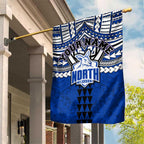 Personalized North Melbourne Kangaroos Garden Flag Polynesian Tribal Pattern Heritage Football