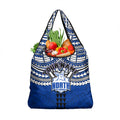 Personalized North Melbourne Kangaroos Grocery Bag Polynesian Tribal Pattern Heritage Football