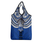 Personalized North Melbourne Kangaroos Grocery Bag Polynesian Tribal Pattern Heritage Football