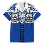 Personalized North Melbourne Kangaroos Hawaiian Shirt Polynesian Tribal Pattern Heritage Football