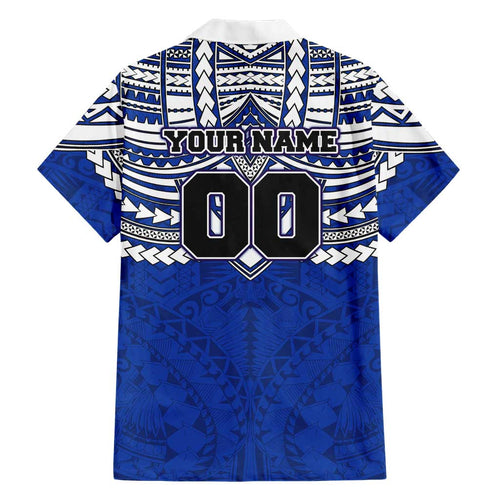 Personalized North Melbourne Kangaroos Hawaiian Shirt Polynesian Tribal Pattern Heritage Football