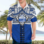 Personalized North Melbourne Kangaroos Hawaiian Shirt Polynesian Tribal Pattern Heritage Football