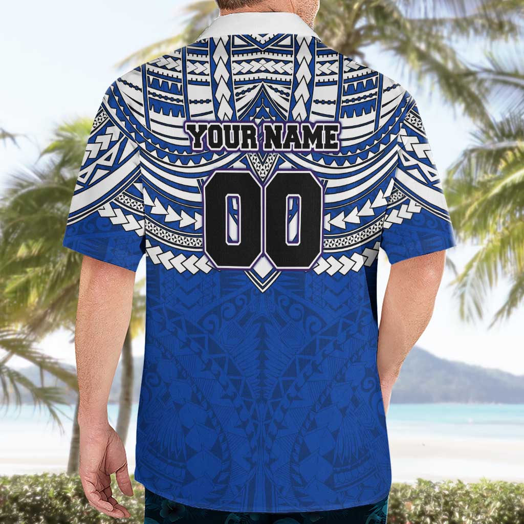 Personalized North Melbourne Kangaroos Hawaiian Shirt Polynesian Tribal Pattern Heritage Football