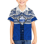 Personalized North Melbourne Kangaroos Hawaiian Shirt Polynesian Tribal Pattern Heritage Football