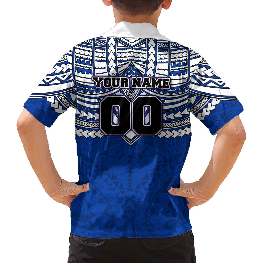 Personalized North Melbourne Kangaroos Hawaiian Shirt Polynesian Tribal Pattern Heritage Football