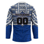Personalized North Melbourne Kangaroos Hockey Jersey Polynesian Tribal Pattern Heritage Football