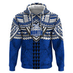 Personalized North Melbourne Kangaroos Hoodie Polynesian Tribal Pattern Heritage Football