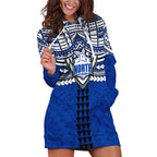 Personalized North Melbourne Kangaroos Hoodie Dress Polynesian Tribal Pattern Heritage Football