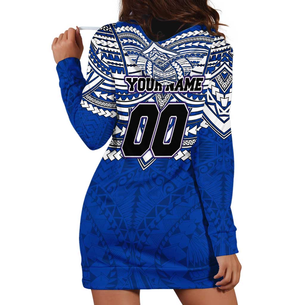 Personalized North Melbourne Kangaroos Hoodie Dress Polynesian Tribal Pattern Heritage Football