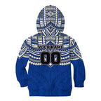 Personalized North Melbourne Kangaroos Kid Hoodie Polynesian Tribal Pattern Heritage Football