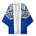 Personalized North Melbourne Kangaroos Kimono Polynesian Tribal Pattern Heritage Football