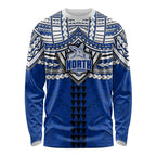 Personalized North Melbourne Kangaroos Long Sleeve Shirt Polynesian Tribal Pattern Heritage Football