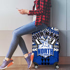 Personalized North Melbourne Kangaroos Luggage Cover Polynesian Tribal Pattern Heritage Football