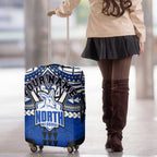 Personalized North Melbourne Kangaroos Luggage Cover Polynesian Tribal Pattern Heritage Football