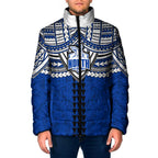 Personalized North Melbourne Kangaroos Padded Jacket Polynesian Tribal Pattern Heritage Football