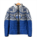 Personalized North Melbourne Kangaroos Padded Jacket Polynesian Tribal Pattern Heritage Football