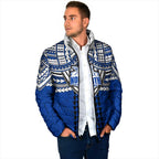 Personalized North Melbourne Kangaroos Padded Jacket Polynesian Tribal Pattern Heritage Football