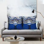 Personalized North Melbourne Kangaroos Pillow Cover Polynesian Tribal Pattern Heritage Football