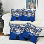Personalized North Melbourne Kangaroos Pillow Cover Polynesian Tribal Pattern Heritage Football