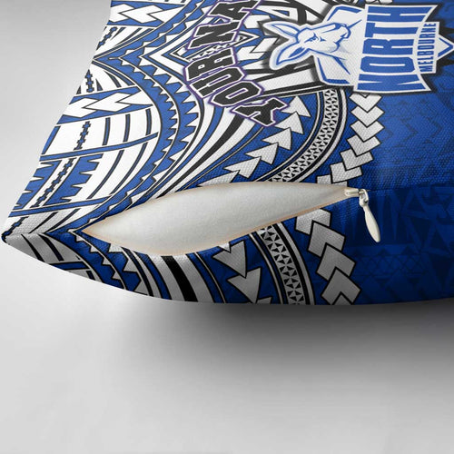 Personalized North Melbourne Kangaroos Pillow Cover Polynesian Tribal Pattern Heritage Football