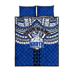 Personalized North Melbourne Kangaroos Quilt Bed Set Polynesian Tribal Pattern Heritage Football