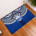 Personalized North Melbourne Kangaroos Rubber Doormat Polynesian Tribal Pattern Heritage Football