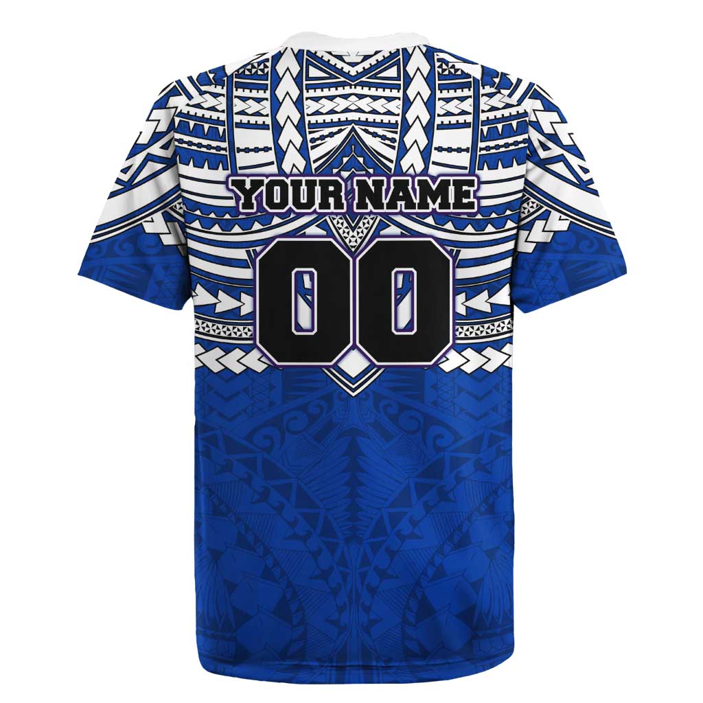 Personalized North Melbourne Kangaroos Rugby Jersey Polynesian Tribal Pattern Heritage Football