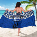 Personalized North Melbourne Kangaroos Sarong Polynesian Tribal Pattern Heritage Football