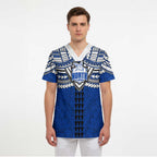 Personalized North Melbourne Kangaroos Scrub Top Polynesian Tribal Pattern Heritage Football