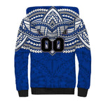 Personalized North Melbourne Kangaroos Sherpa Hoodie Polynesian Tribal Pattern Heritage Football