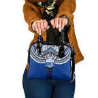 Personalized North Melbourne Kangaroos Shoulder Handbag Polynesian Tribal Pattern Heritage Football