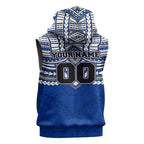 Personalized North Melbourne Kangaroos Sleeveless Hoodie Polynesian Tribal Pattern Heritage Football