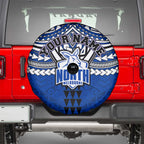 Personalized North Melbourne Kangaroos Spare Tire Cover Polynesian Tribal Pattern Heritage Football