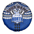 Personalized North Melbourne Kangaroos Spare Tire Cover Polynesian Tribal Pattern Heritage Football