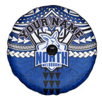 Personalized North Melbourne Kangaroos Spare Tire Cover Polynesian Tribal Pattern Heritage Football