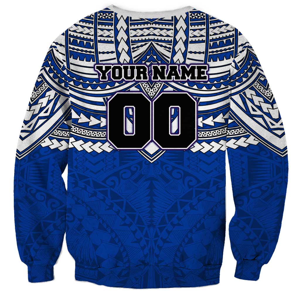 Personalized North Melbourne Kangaroos Sweatshirt Polynesian Tribal Pattern Heritage Football