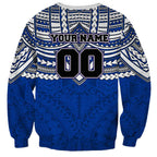 Personalized North Melbourne Kangaroos Sweatshirt Polynesian Tribal Pattern Heritage Football