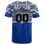 Personalized North Melbourne Kangaroos T Shirt Polynesian Tribal Pattern Heritage Football