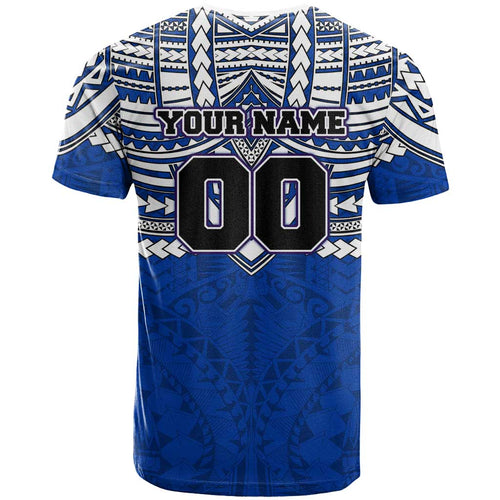Personalized North Melbourne Kangaroos T Shirt Polynesian Tribal Pattern Heritage Football