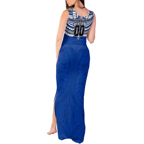 Personalized North Melbourne Kangaroos Tank Maxi Dress Polynesian Tribal Pattern Heritage Football