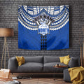 Personalized North Melbourne Kangaroos Tapestry Polynesian Tribal Pattern Heritage Football