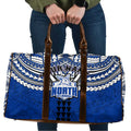 Personalized North Melbourne Kangaroos Travel Bag Polynesian Tribal Pattern Heritage Football