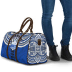 Personalized North Melbourne Kangaroos Travel Bag Polynesian Tribal Pattern Heritage Football