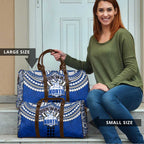 Personalized North Melbourne Kangaroos Travel Bag Polynesian Tribal Pattern Heritage Football